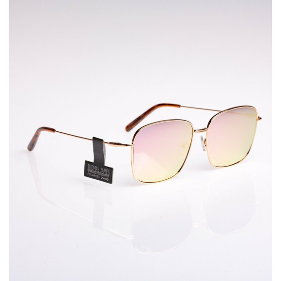Thomas James LA by PERVERSE Sunglasses Gold/Pink (Pre-Own) - Picture 3 of 7